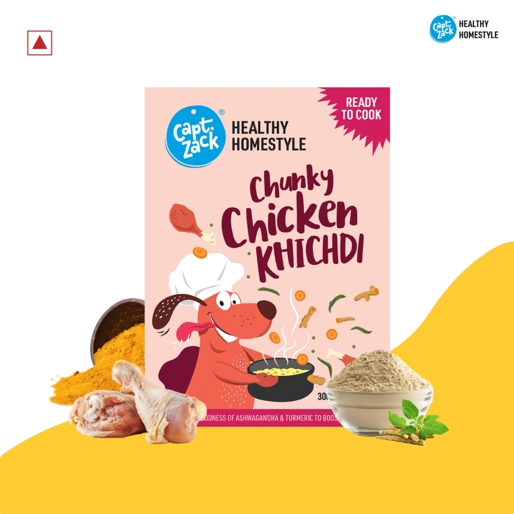 Captain Zack Healthy Homestyle Chunky Chicken Khichdi for Dogs