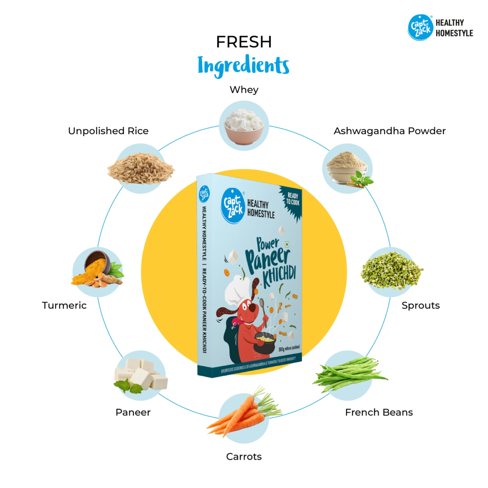 Captain Zack Healthy Homestyle Power Paneer Khichdi for Dogs