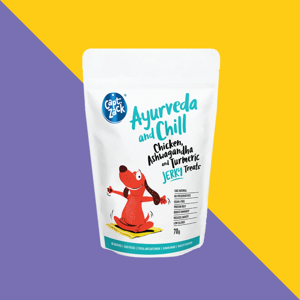 Captain Zack Ayurveda and Chill Jerky Dog Treats