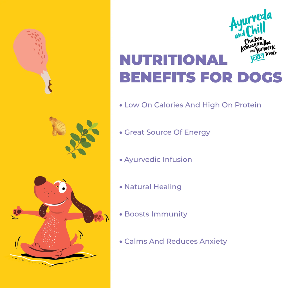 Captain Zack Ayurveda and Chill Jerky Dog Treats