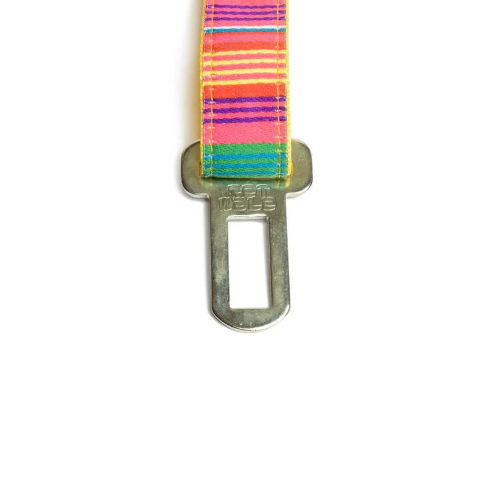 PetWale Car Seat Belt for Pets (Colourful Stripes)