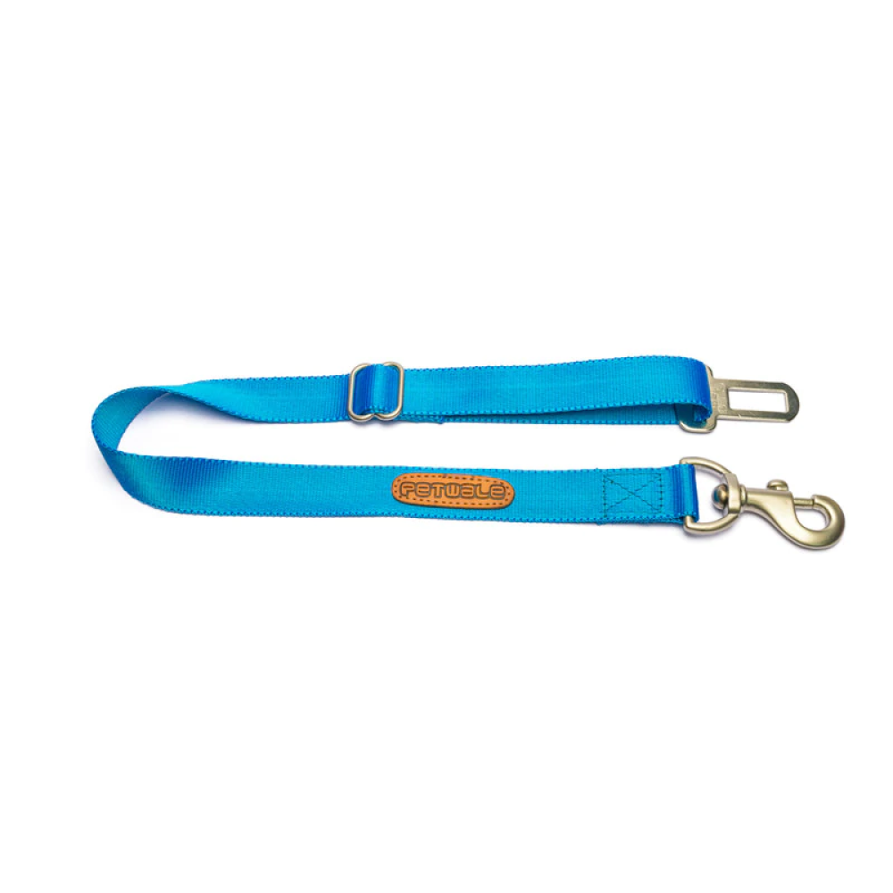 PetWale Car Seat Belt for Dogs (Nylon Blue)