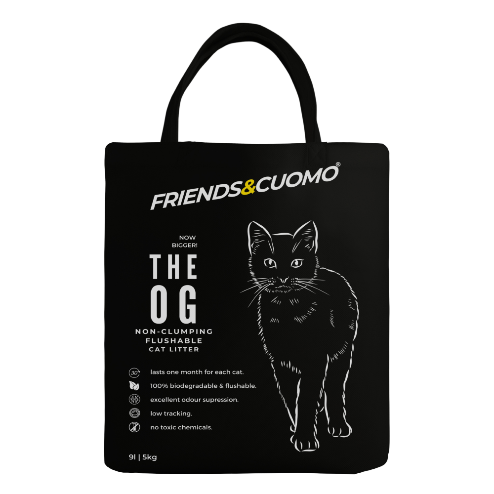 The OG Cat Litter 100% Biodegradable Flushable and Natural Litter for Cats