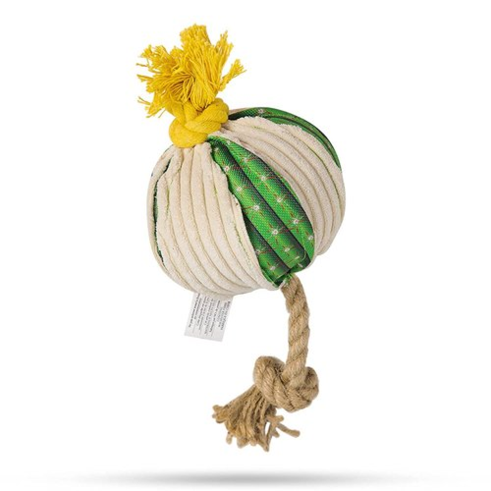 FoFos Cactus Ball With Hemp Rope Toy for Dogs