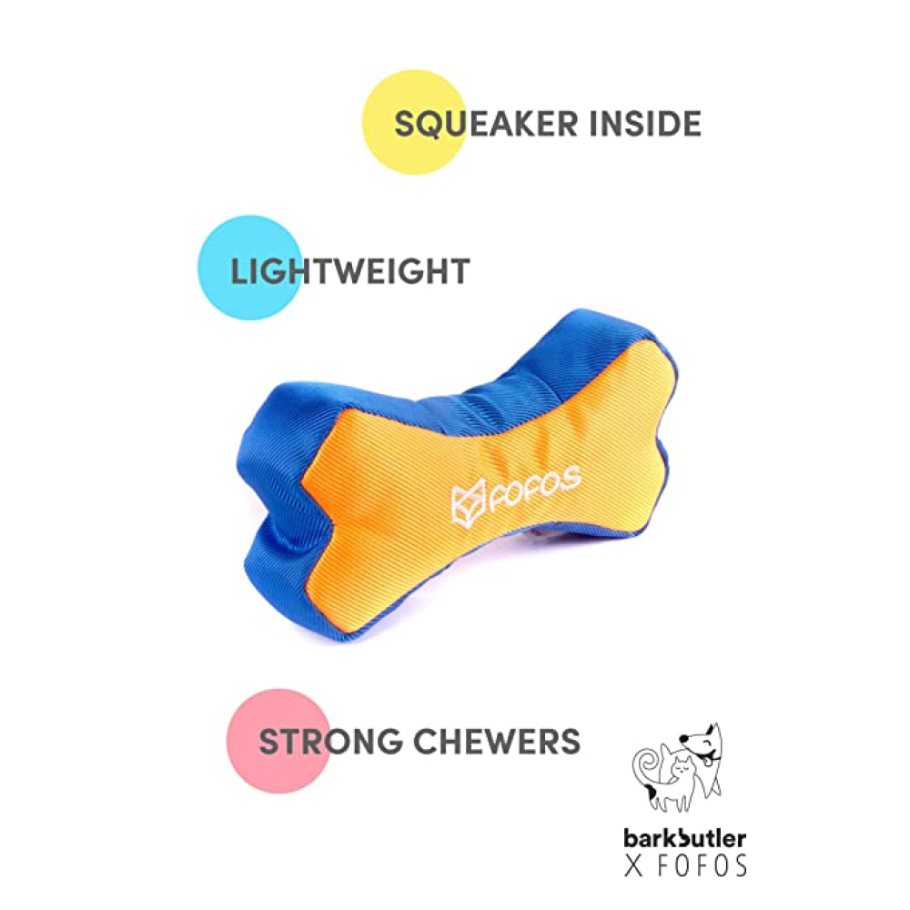 Fofos Born Wild Bone Toy for Dogs (Orange)