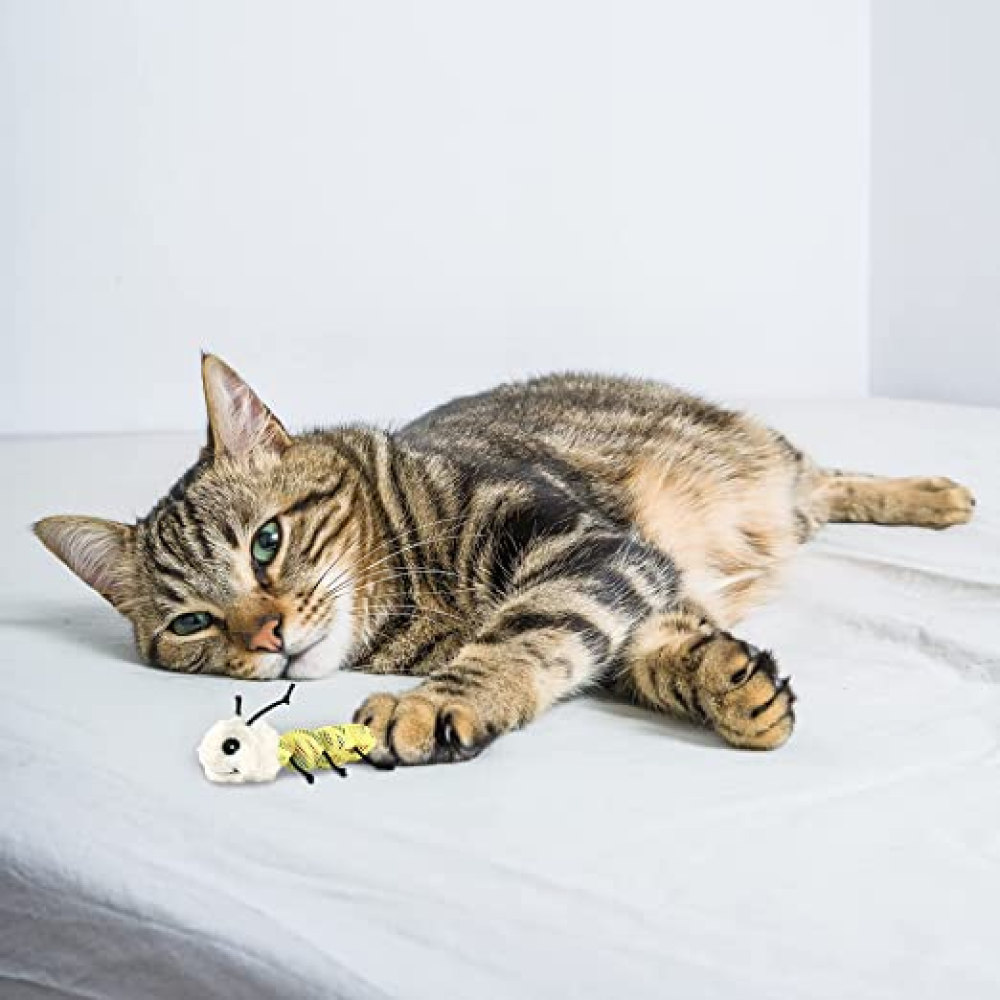 Fofos Blocky Meow Worm Toy for Cats