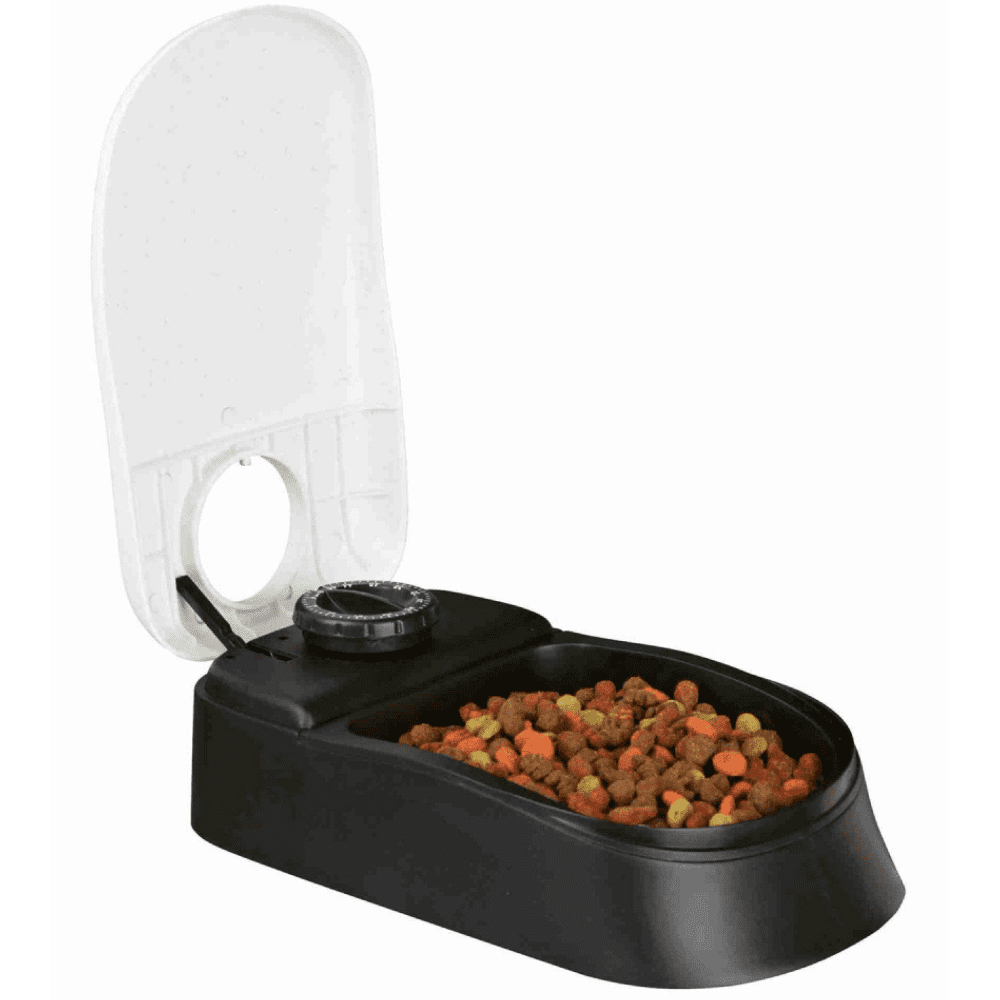 Trixie TX1 Automatic Food Dispenser for Pets (Black/White)