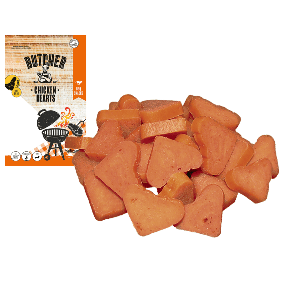 Vadigran Butcher Chicken Heart Dog Treats