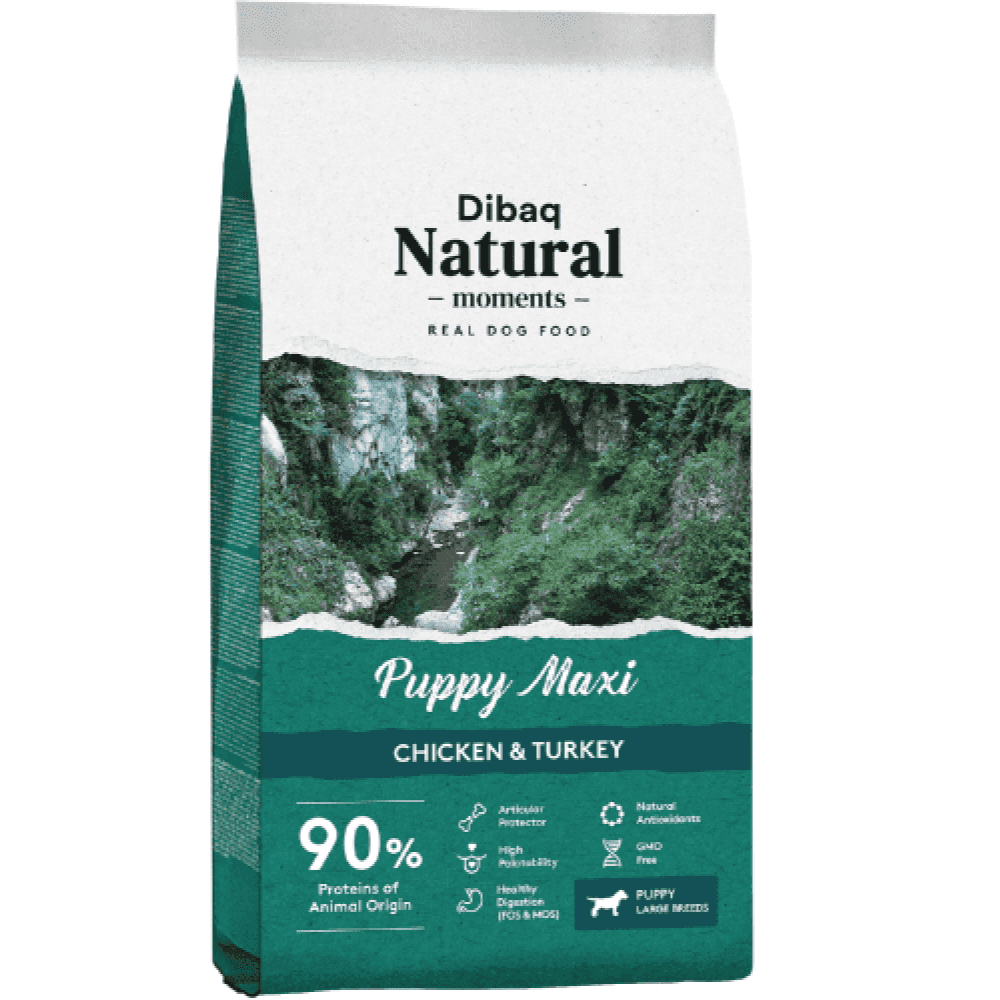 Dibaq Natural Moments Chicken & Turkey Maxi Puppy Dry Food