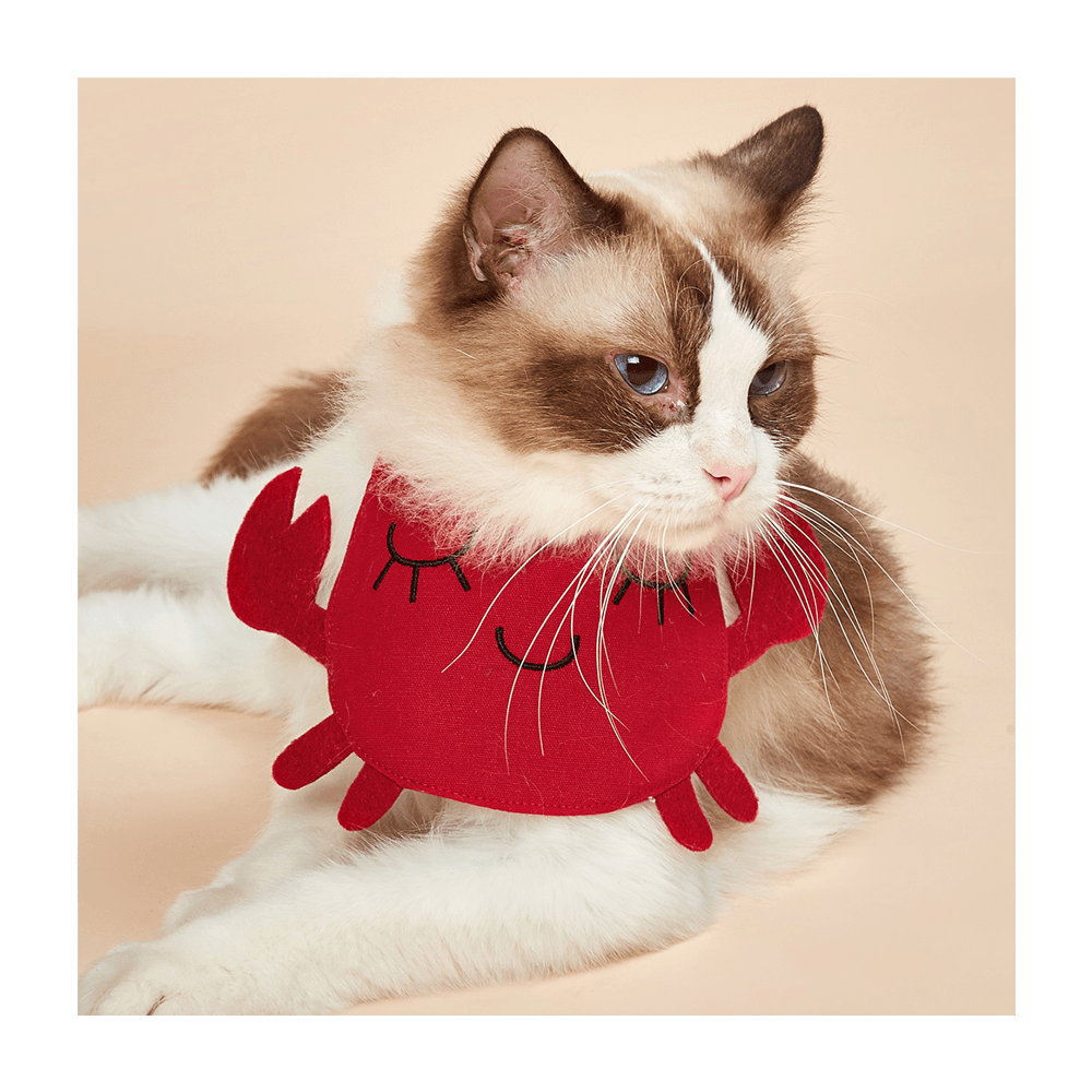 Fofos Cute Crab Bib for Pets