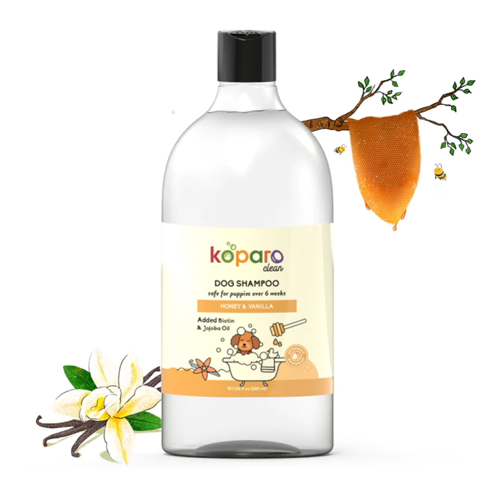 Koparo Honey and Vanilla Fragrance Shampoo for Dogs (Pet Safe)