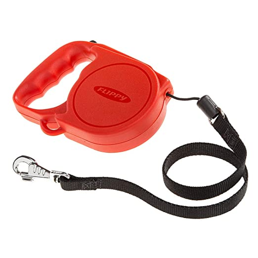 Ferplast Flippy Tech Regular Retractable Tape Leash for Pets (Red)