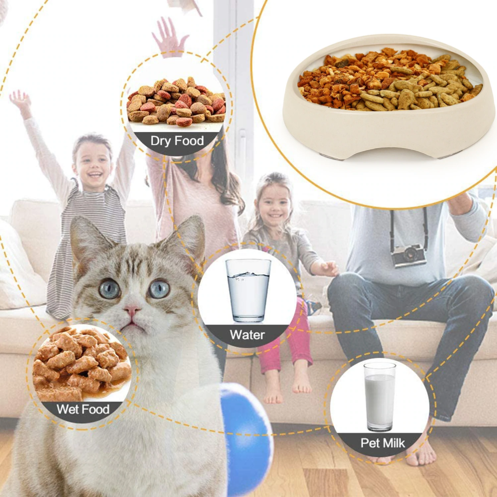 Basil Eco Friendly Bamboo Bowl for Cats