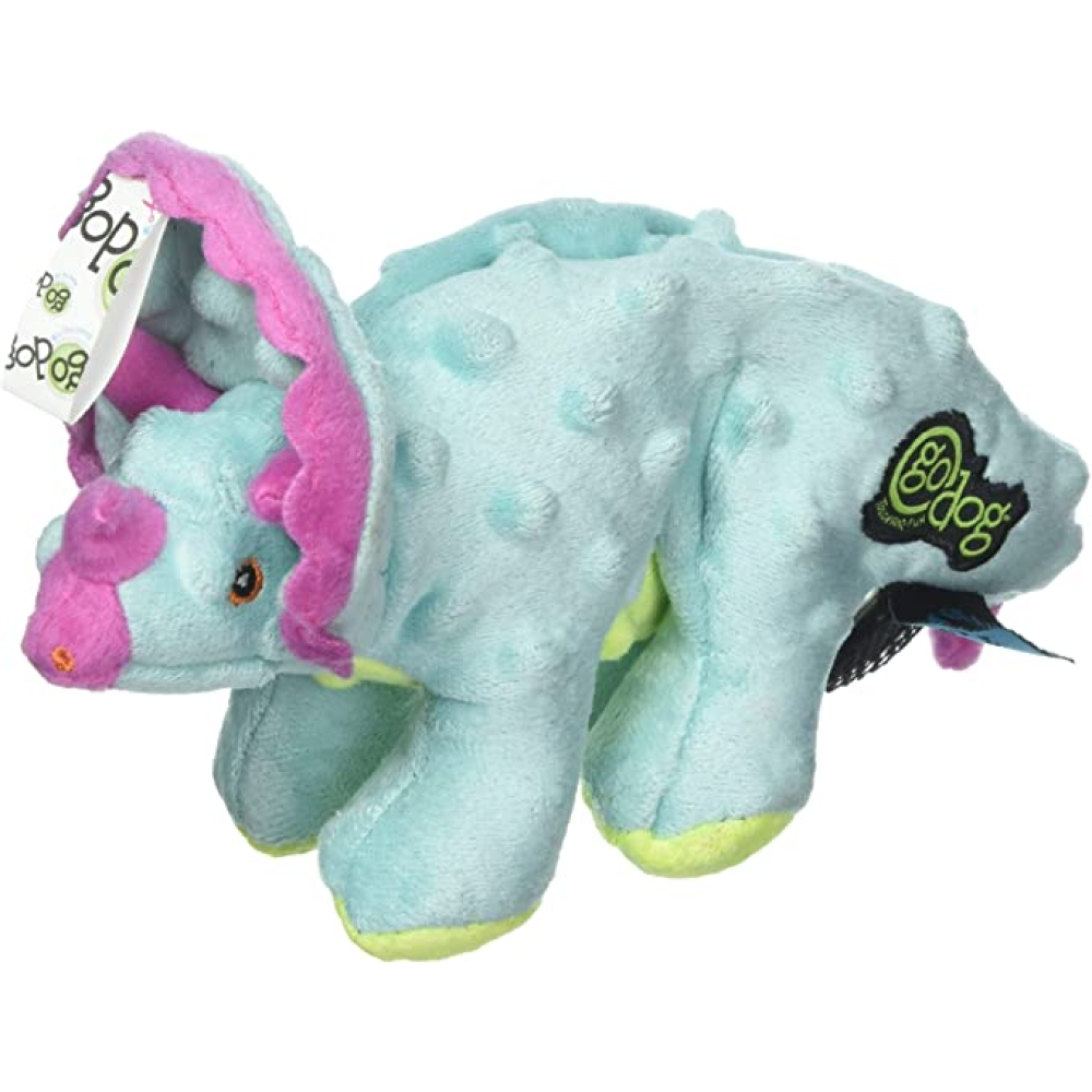 Go Dog Dinos Plush Toy for Dog (Teal)
