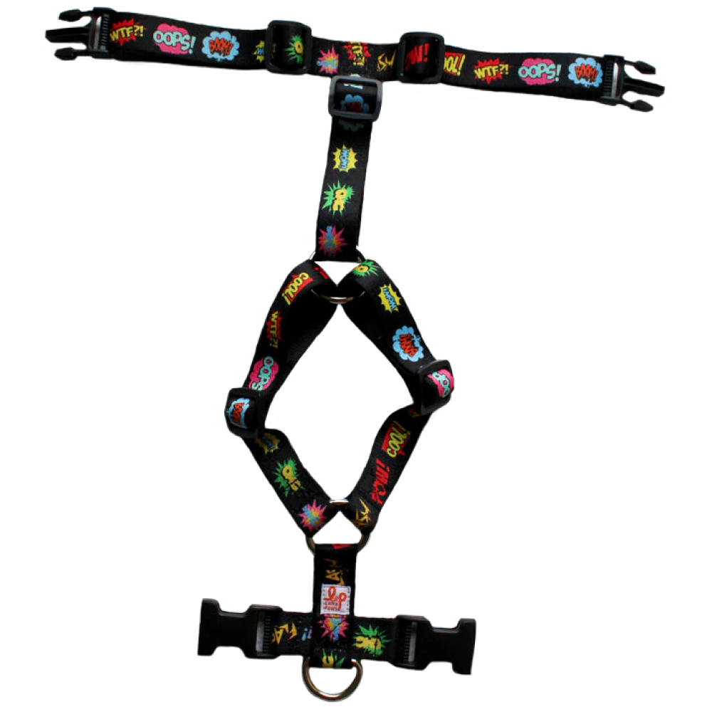 Lana Paws Comic Strip Dog H Harness