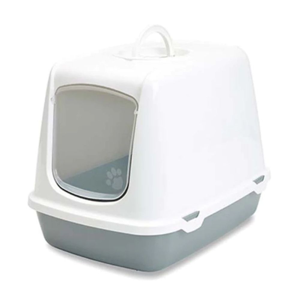 Savic Oscar Toilet Home for Cats (Cool Grey)