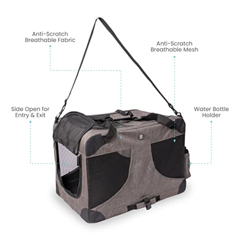 Fofos Comfort Premium Outdoor Carrier for Pets (Grey)