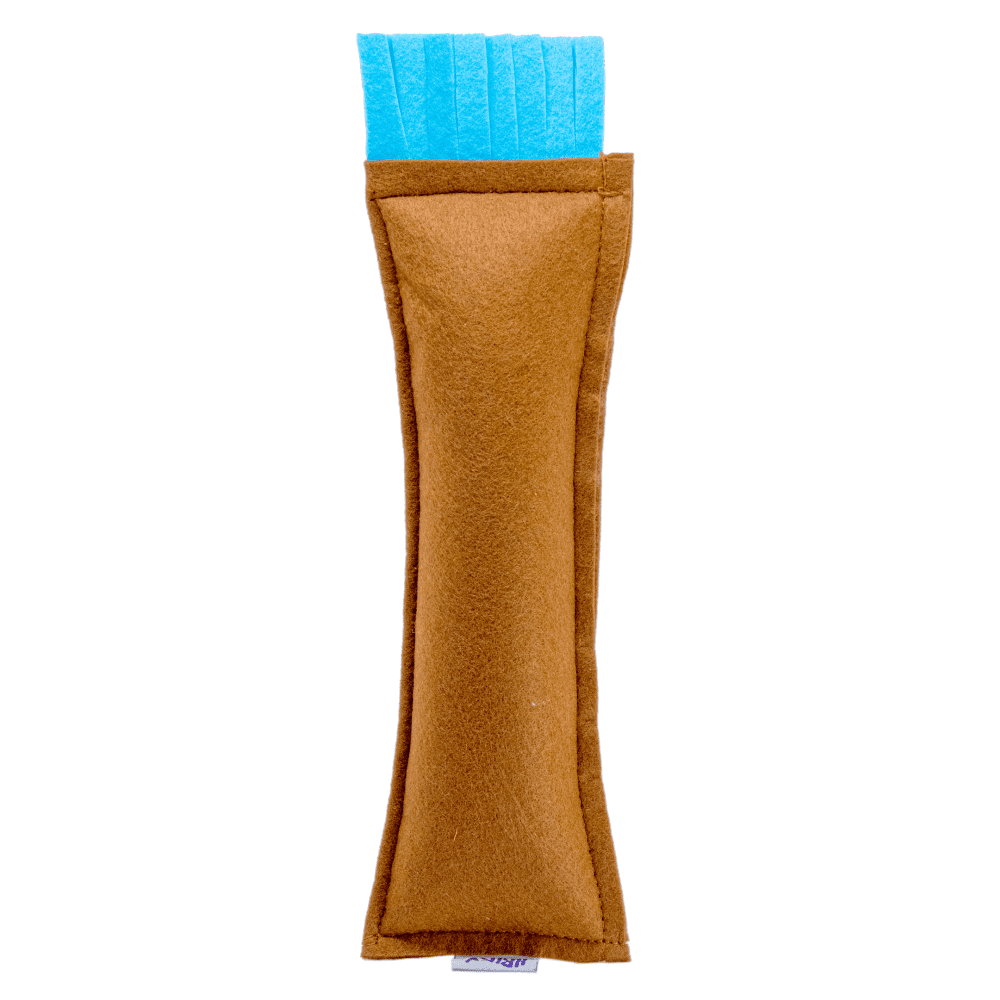 Hriku Catnip Bunny Kicker Toy for Cats (Brown)