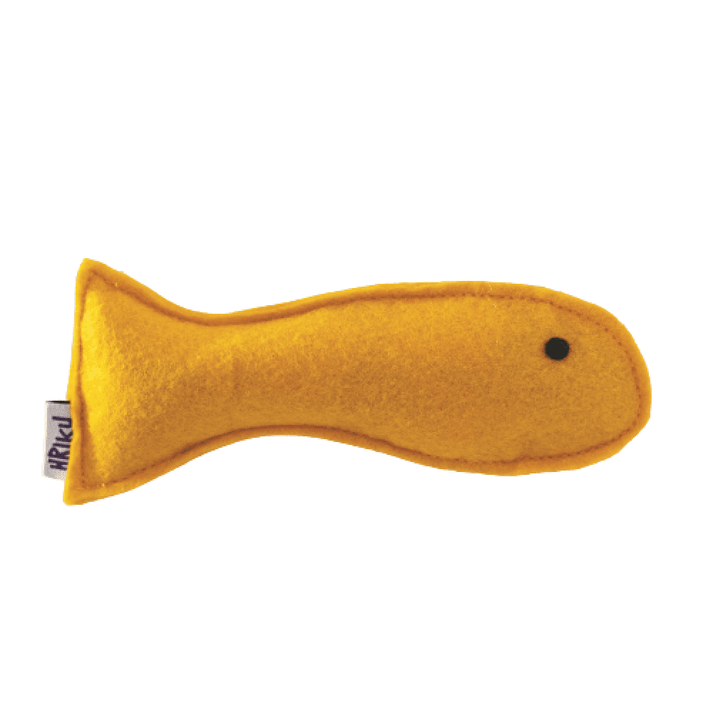 Hriku Peetmatsya (Yellow Fish) Catnip Toy for Cats (Buy 1 Get 1 Free)