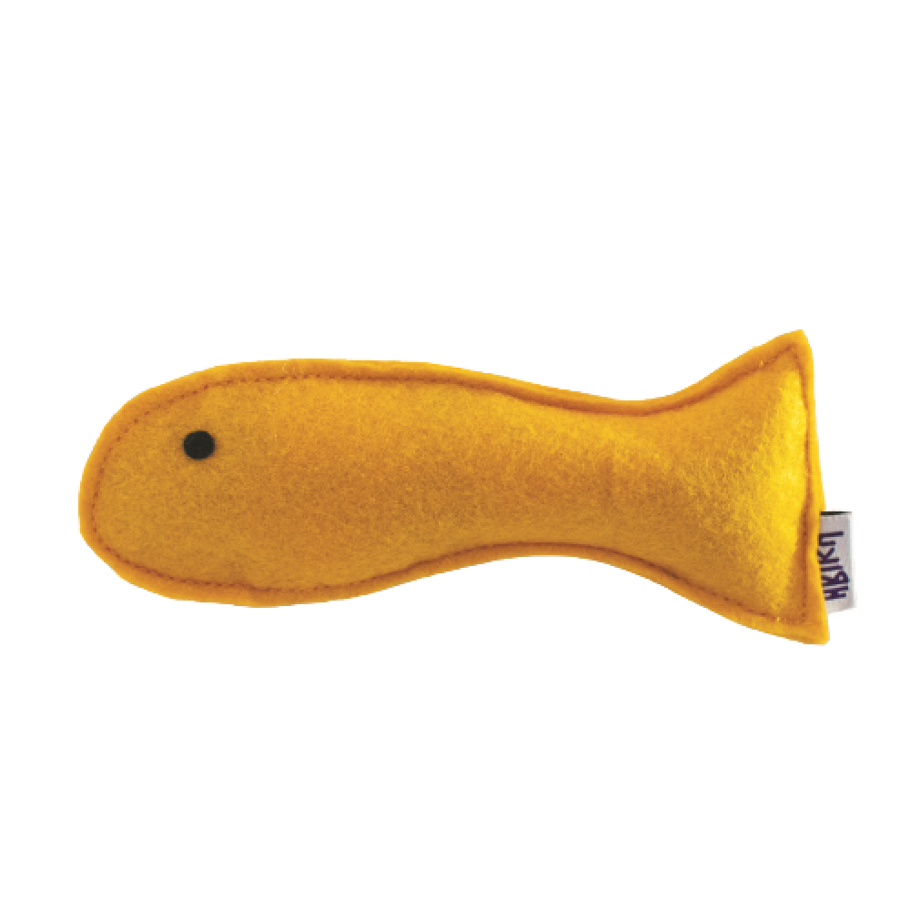 Hriku Peetmatsya (Yellow Fish) Catnip Toy for Cats (Buy 1 Get 1 Free)