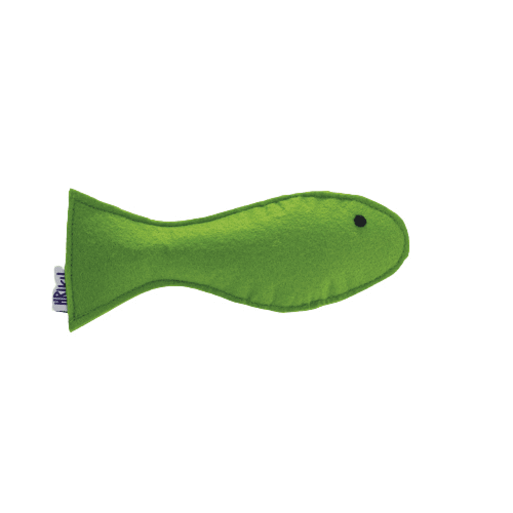 Hriku Harimatsya (Green Fish) Catnip Toy for Cats (Buy 1 Get 1 Free)