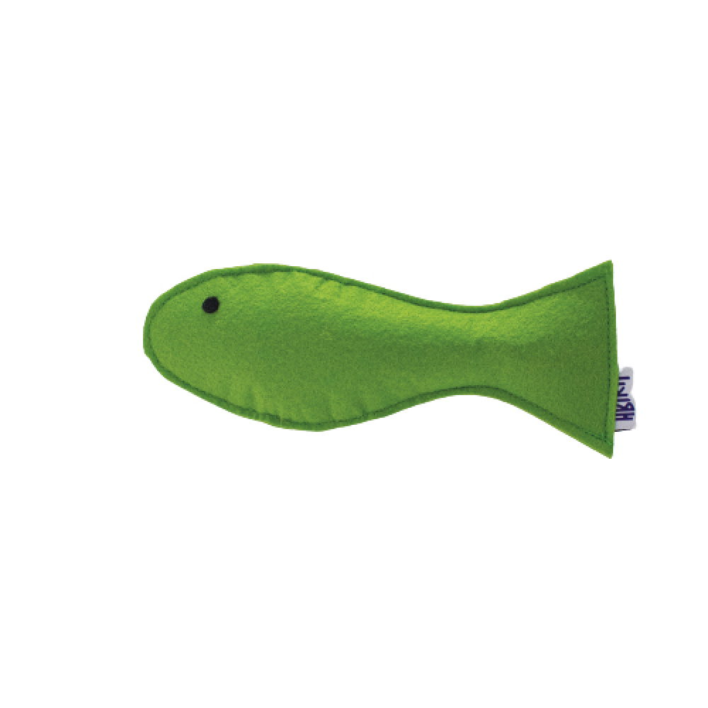 Hriku Harimatsya (Green Fish) Catnip Toy for Cats (Buy 1 Get 1 Free)