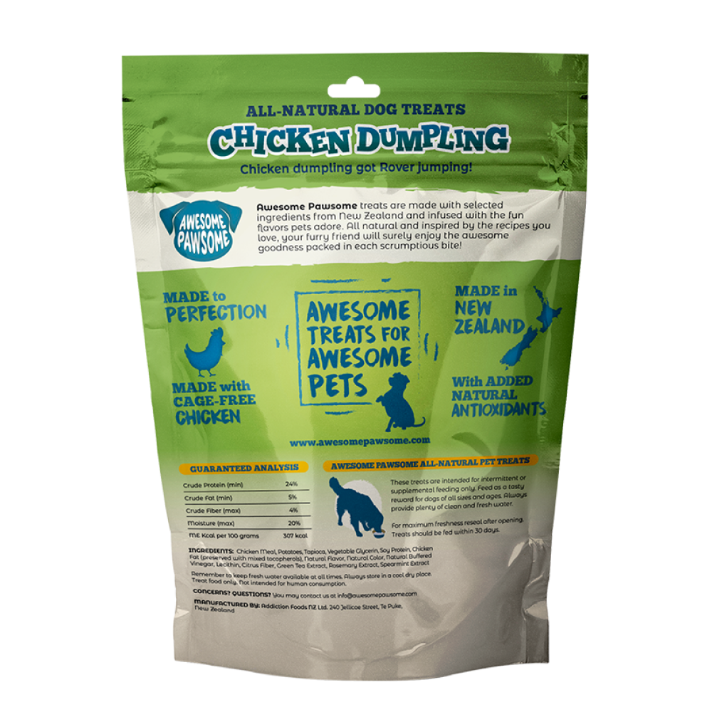 Awesome Pawsome Chicken Dumpling All Natural Grain Free Dog Treats