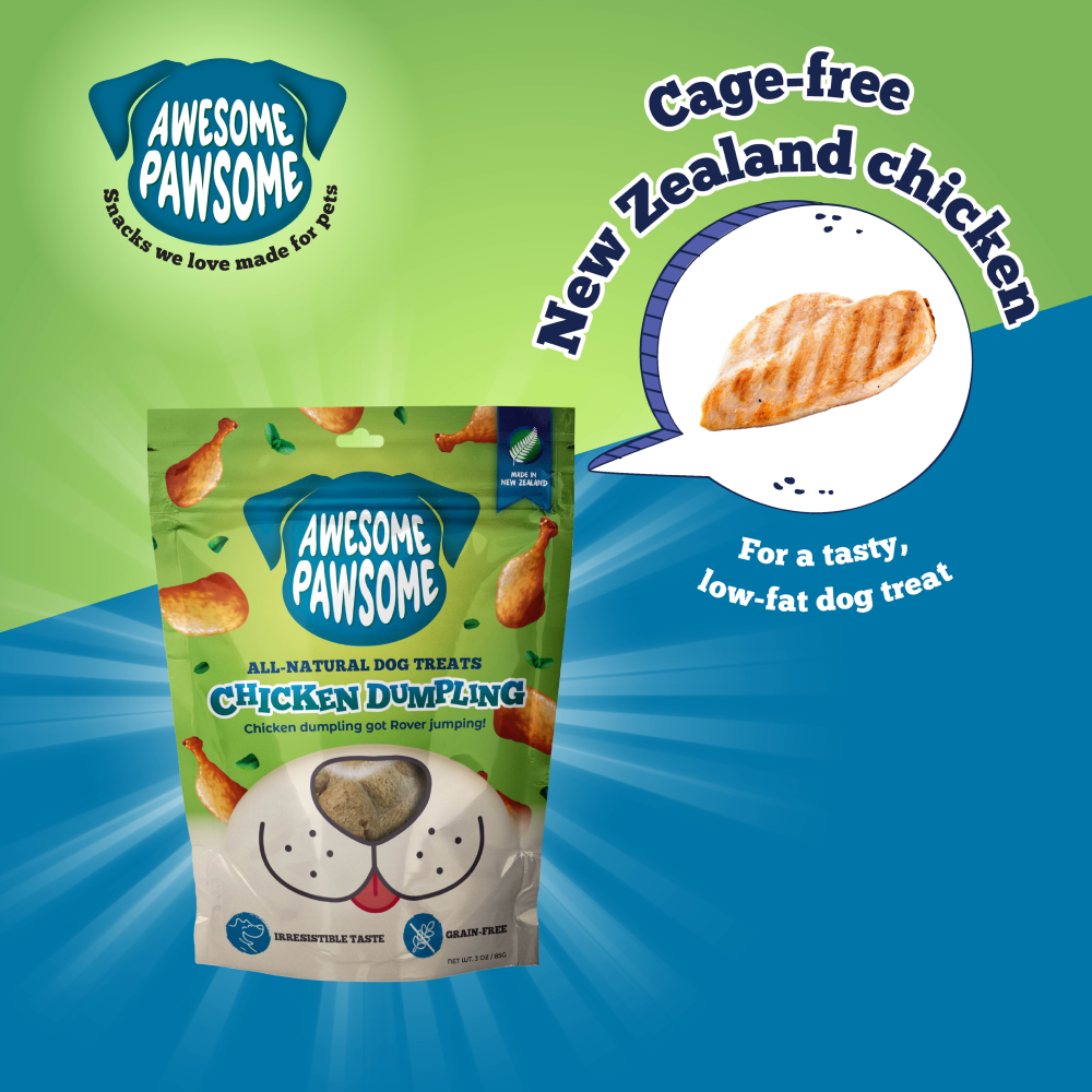 Awesome Pawsome Chicken Dumpling All Natural Grain Free Dog Treats