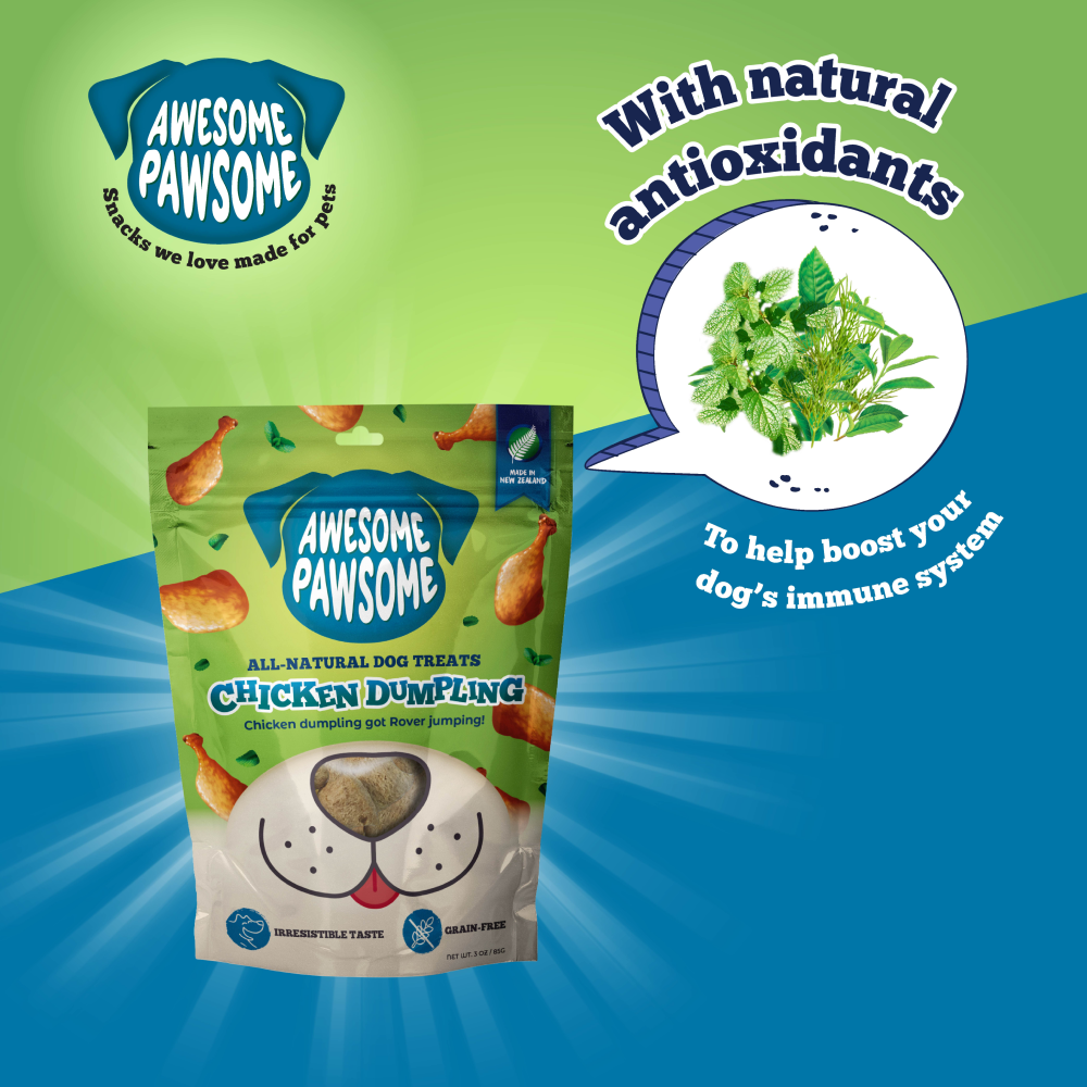 Awesome Pawsome Chicken Dumpling All Natural Grain Free Dog Treats