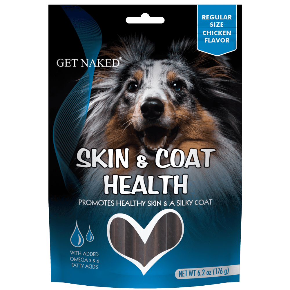 Get Naked Chicken Flavour Skin And Coat Health Dog Treats