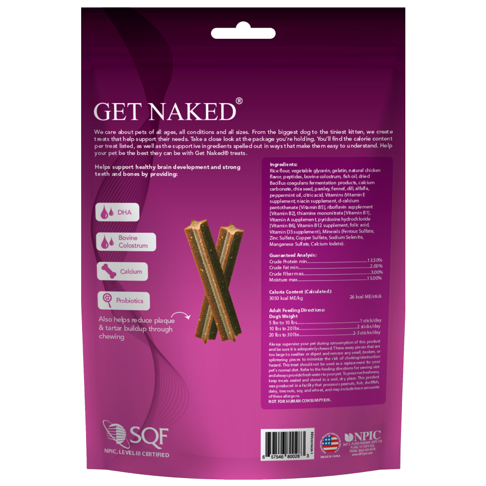 Get Naked Chicken Puppy Health Dog Treats