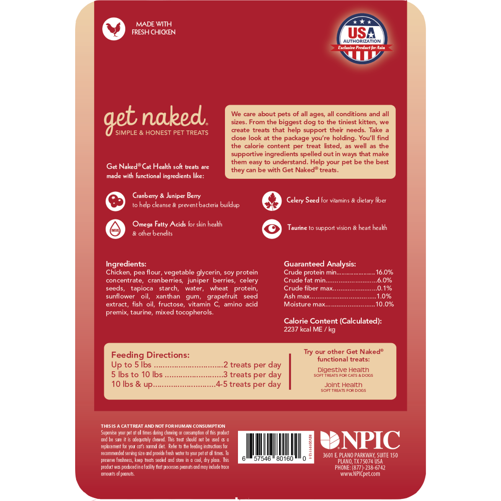 Get Naked Health Soft Cat Treats