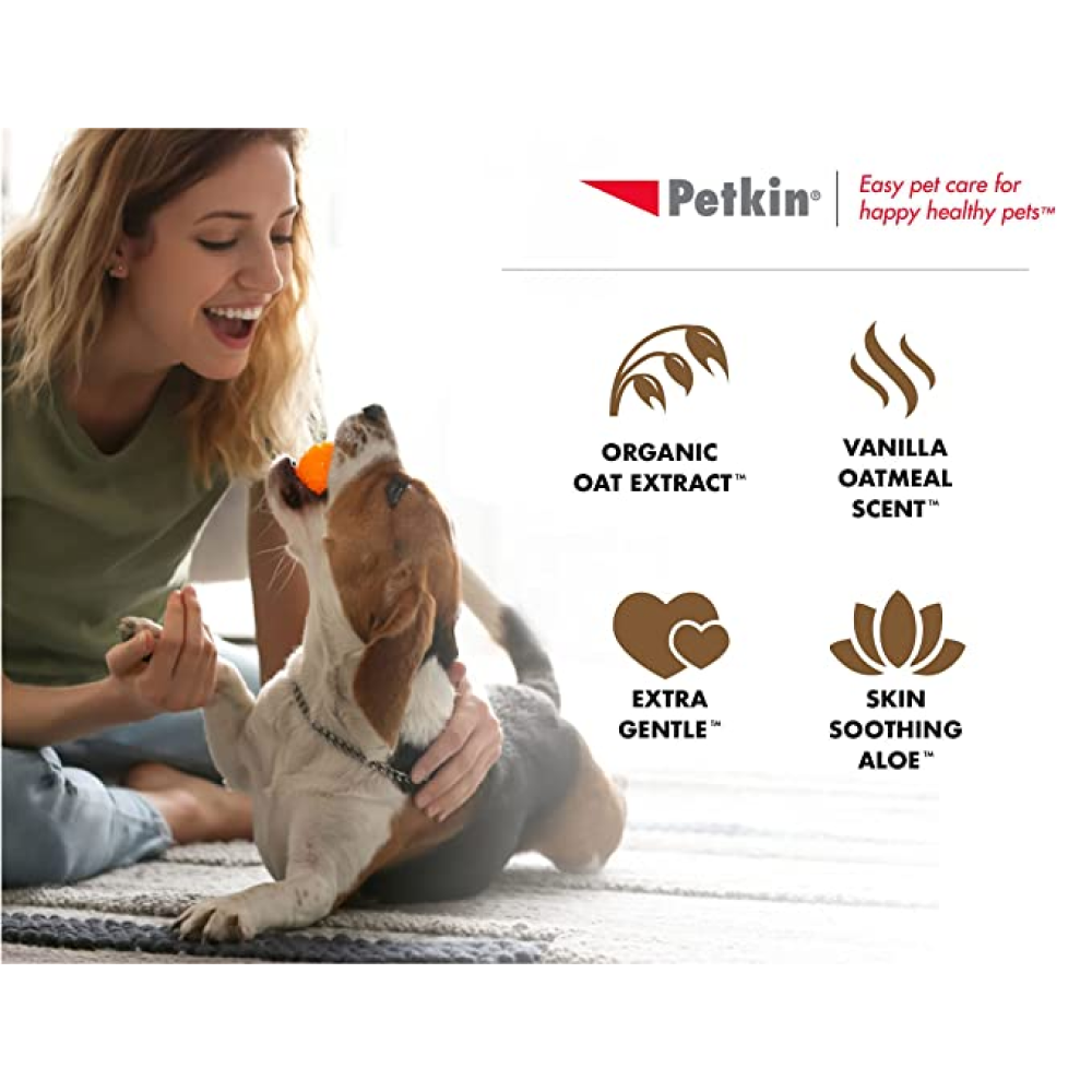 Petkin Big N Thick Oatmeal Petwipes for Pets (18x28cm)