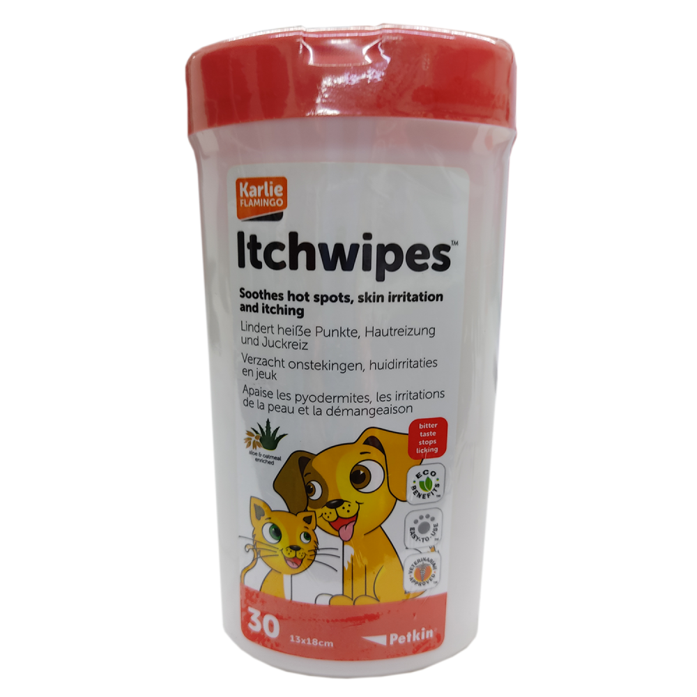 Petkin Itch Wipes for Pets