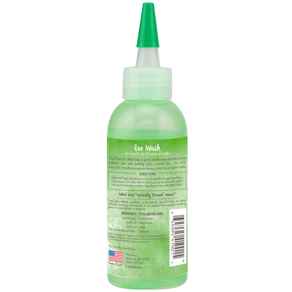 Tropiclean Alcohol-Free Ear Wash for Pets