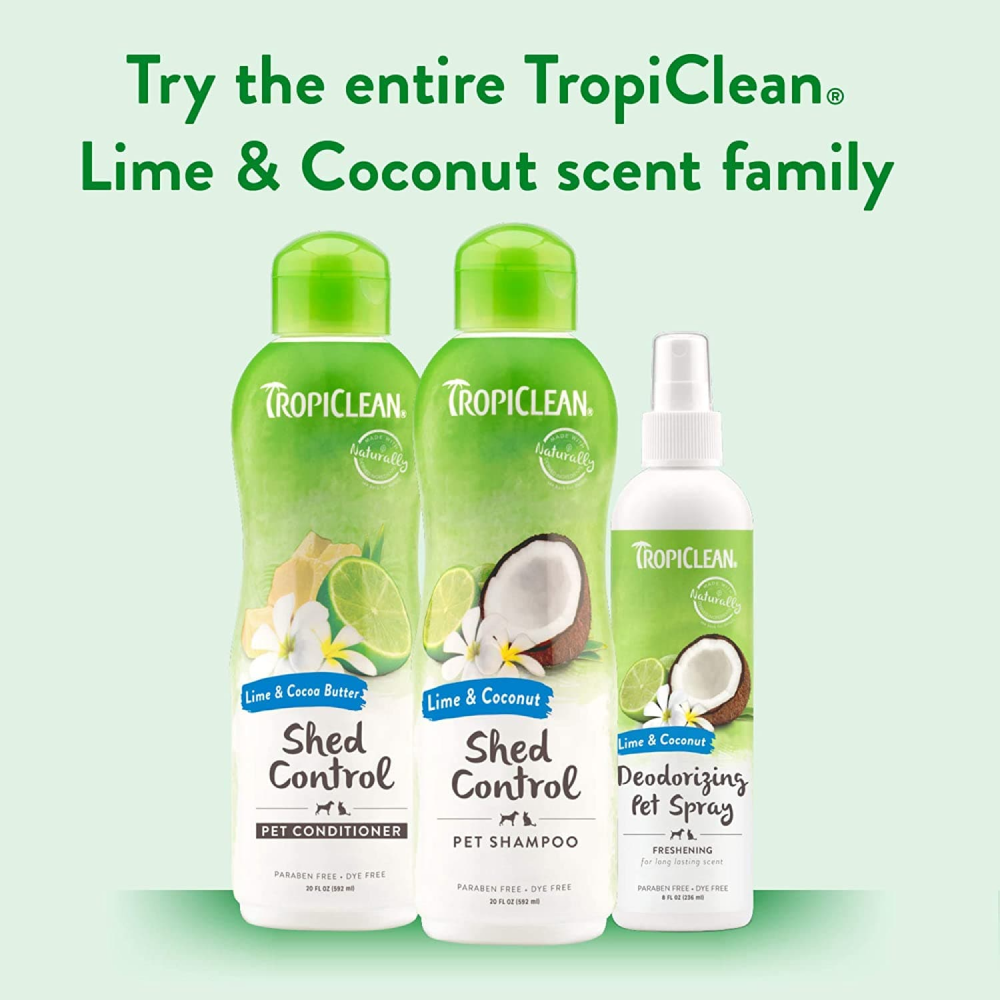 Tropiclean Lime & Coconut Shed Control Shampoo for Pets