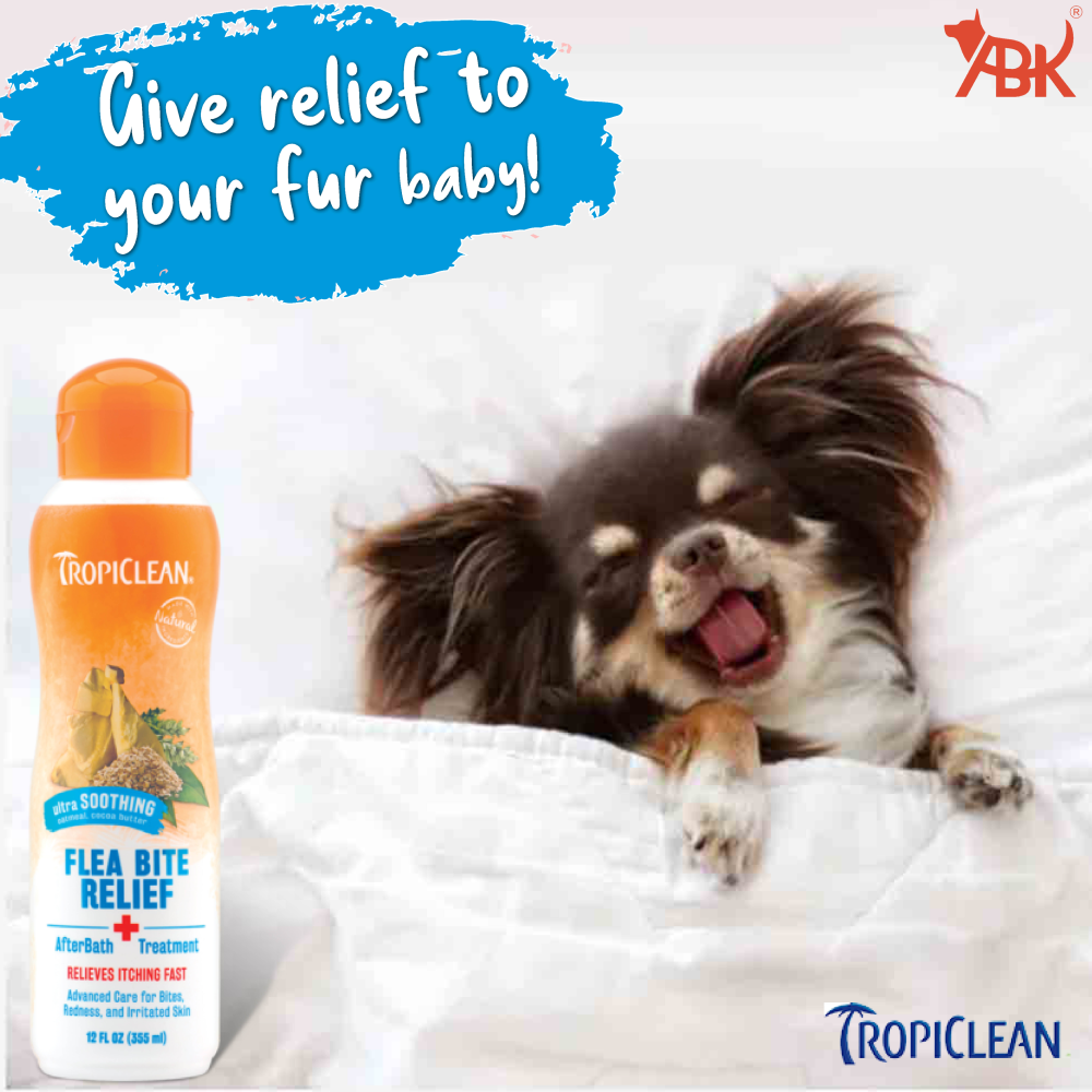 Tropiclean Afterbath Flea and Tick Bite Relief Treatment for Dogs