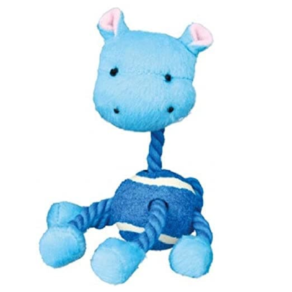 Trixie Animal Figures with Tennis Ball & Rope Toy for Dogs (Assorted)