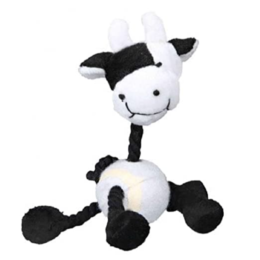 Trixie Animal Figures with Tennis Ball & Rope Toy for Dogs (Assorted)