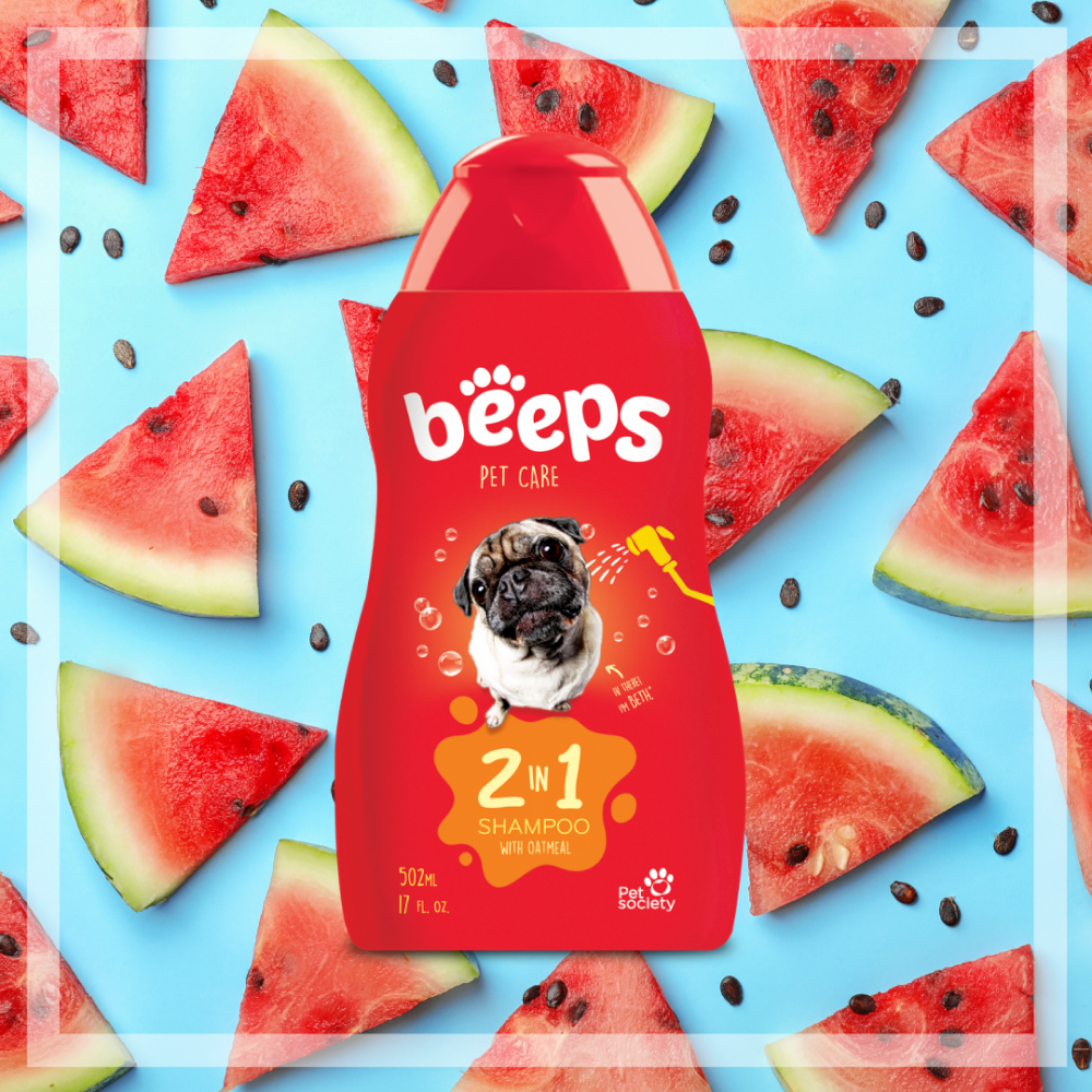 Beeps 2 in 1 Oatmeal Shampoo for Dogs