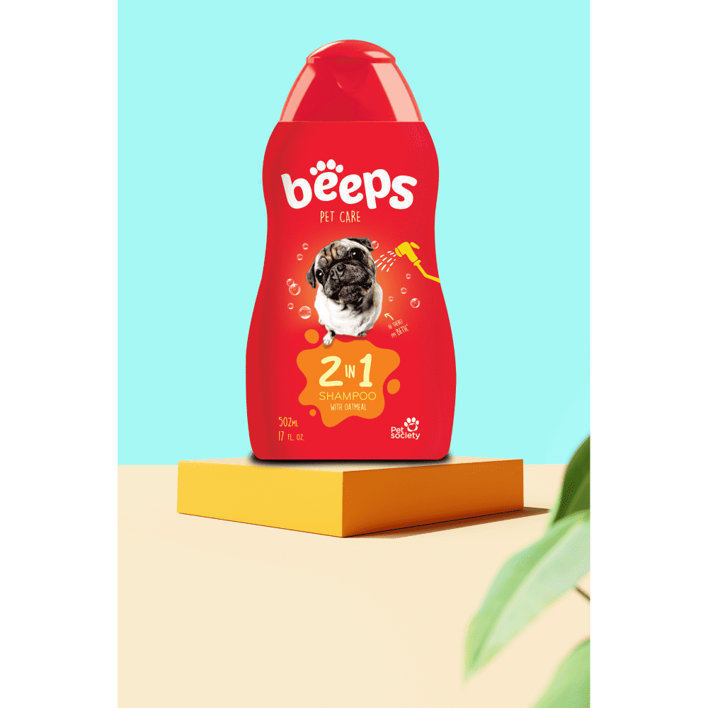 Beeps 2 in 1 Oatmeal Shampoo for Dogs