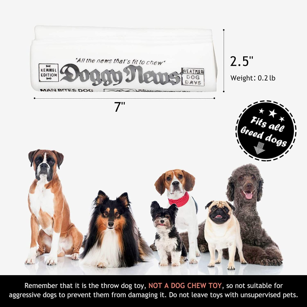 Trixie Doggy News Vinyl Toy for Dogs