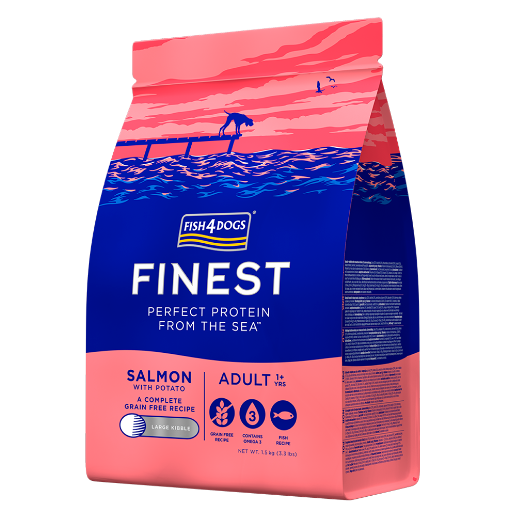 Fish 4 Dogs Finest Salmon with Potato Adult Dog Dry Food