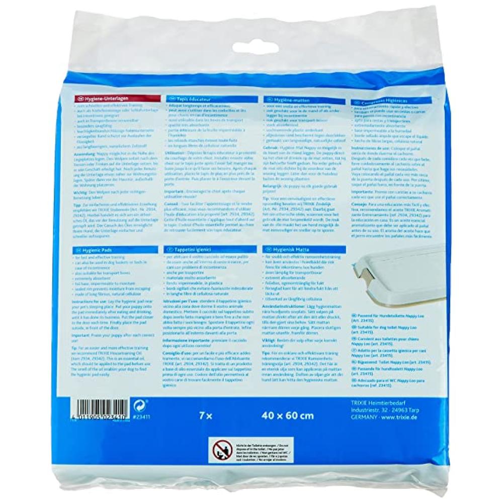 Trixie Nappy Activated Carbon Pads for Puppies (60x60cm)