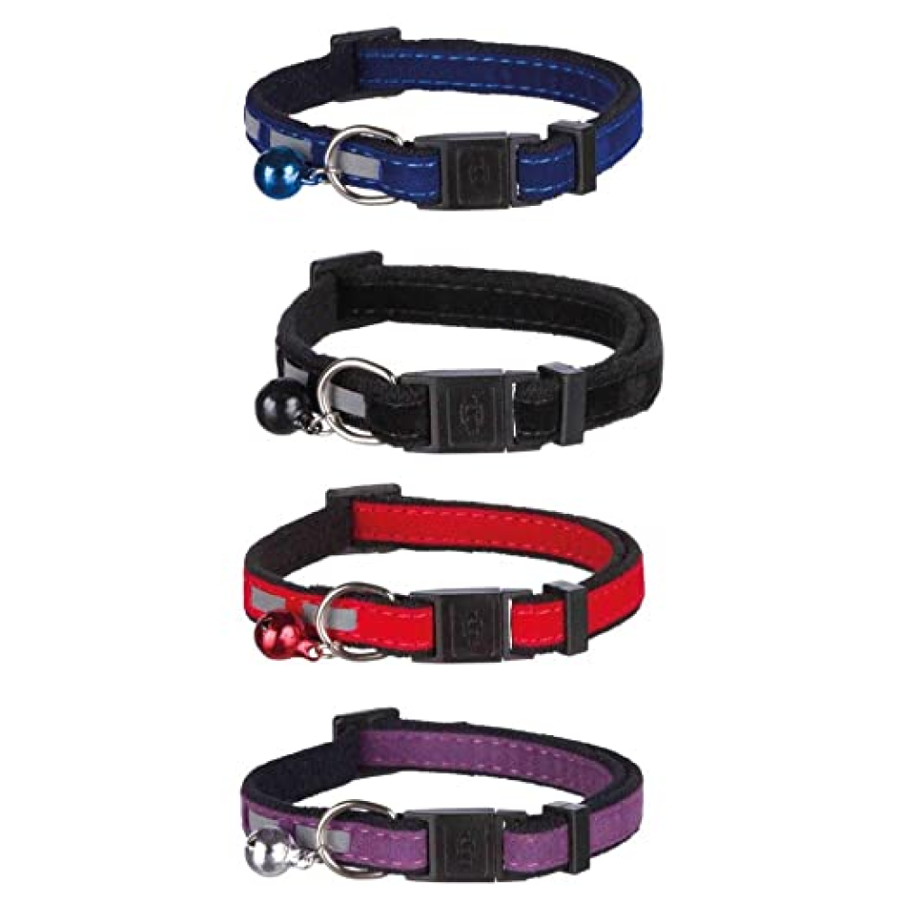 Trixie Safer Life Reflective Collar with Bell for Cats (Assorted)