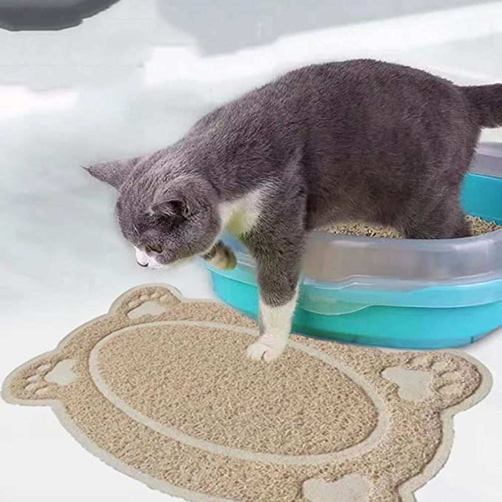 Emily Pets Oval Shaped Feeding Mat for Pets (16 x 10 inch)