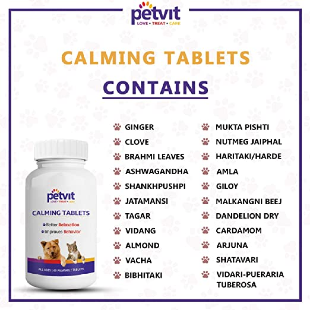Petvit Calming Tablets for Pets