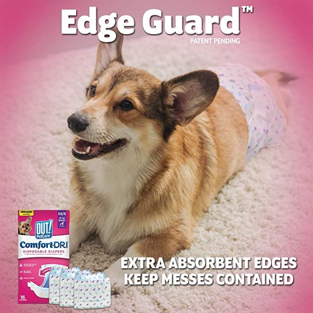 OUT! Disposable Female Dog Diapers (14 pcs)