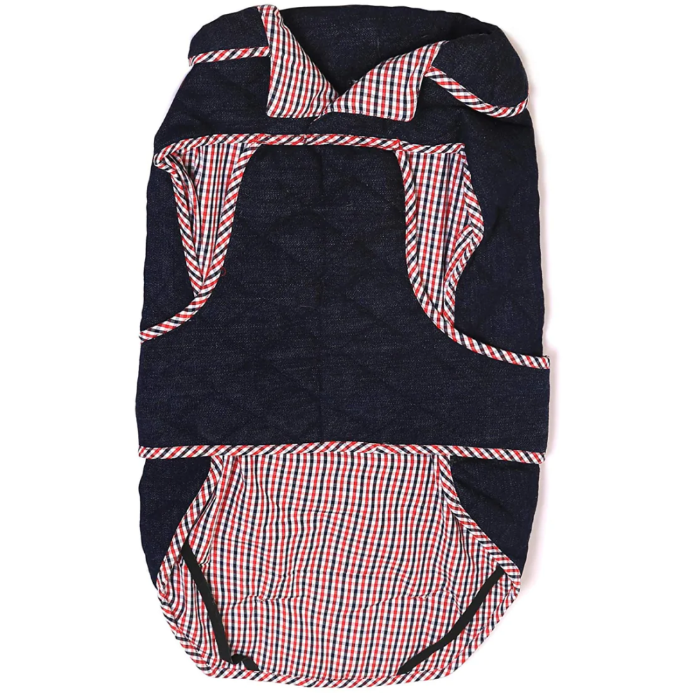 Mutt of Course Dark Denim Jacket For Dogs