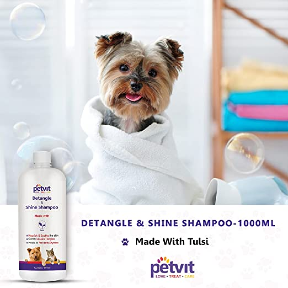 Petvit Detangle & Shine Pet Shampoo for Pets